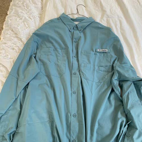 Blue Men's XL PFG Columbia Long sleeve shirt