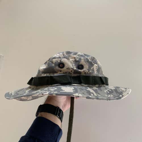Army Issued Digital Camo Boonie Hat Bucket Hat Size 7 3/4  Hat