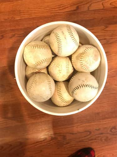 White Used 9 Pack Softball
