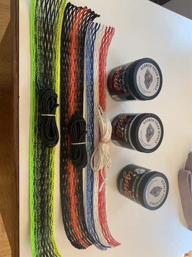TheMeshDynasty Womens Lacrosse Mesh and String kits. Many colors/ !!BLACK IS SOLD!!