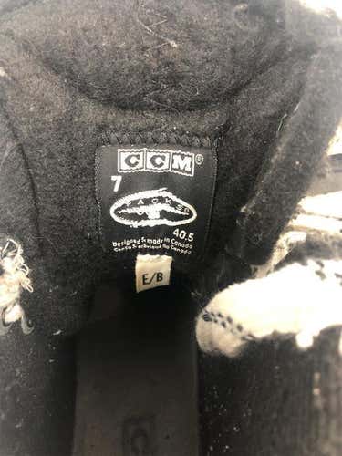 Used CCM 652 Super Tacks Hockey Goalie Skates EE (Extra Wide) Size 7