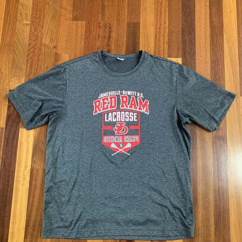 Jamesville-DeWitt High School Red Rams 2015 Lacrosse Sectional Champions Shirt