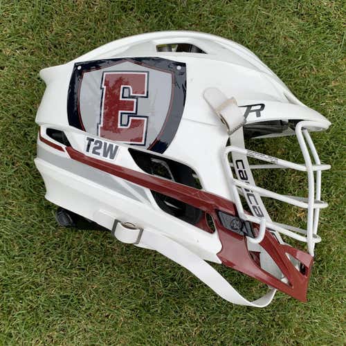 White Used Player Cascade R Helmet