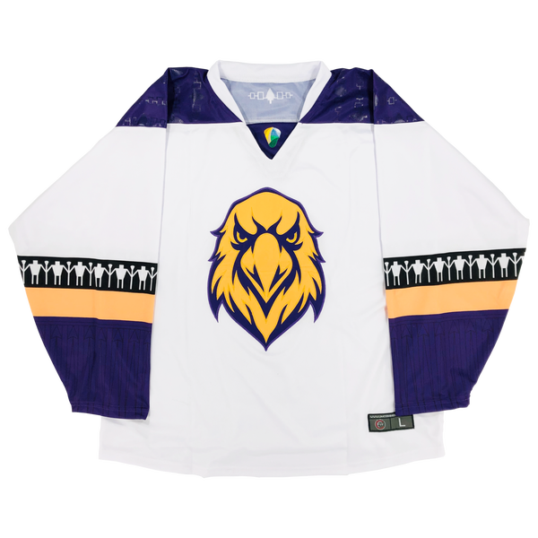 1 White + 1 Black 2018 World Junior Iroquois Authentic Jersey (BOTH NEW) Men's Adult Larges