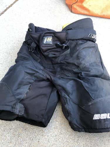 Black Senior Used XL Bauer Supreme 1S Hockey Pants