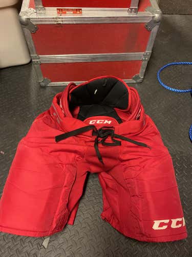 Red Senior Used Large CCM U+CS Hockey Pants