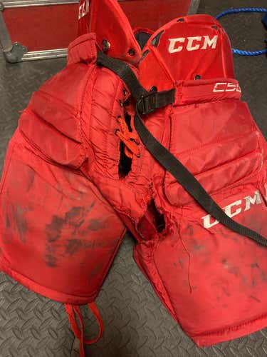 Red Senior Used Medium CCM C500 Goalie Pants