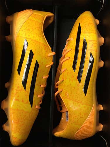 Yellow Unisex Molded Cleats Adidas MESSI F50 ADIZERO J TRX FG Cleats