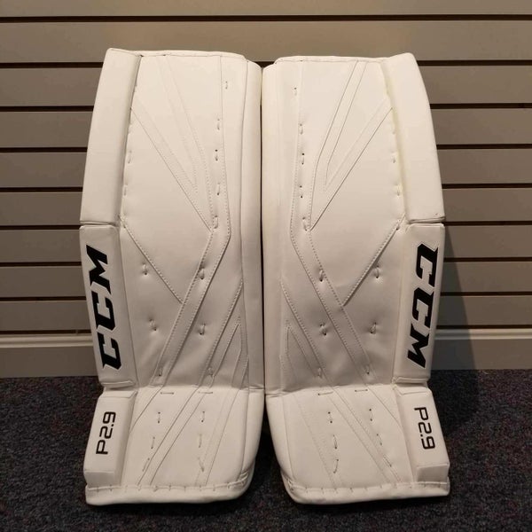 New 30+1" CCM Premier P2.9 Intermediate Goalie Leg Pads All White