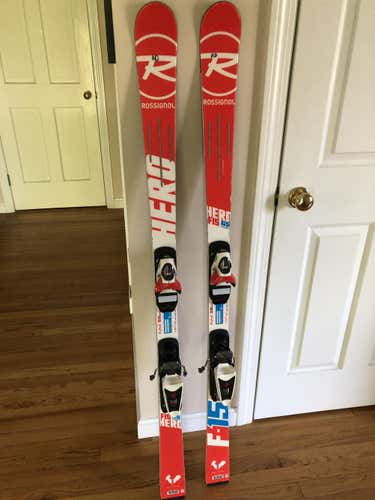 Used Kid's 2018 Rossignol Racing Hero FIS GS Pro Skis With Bindings