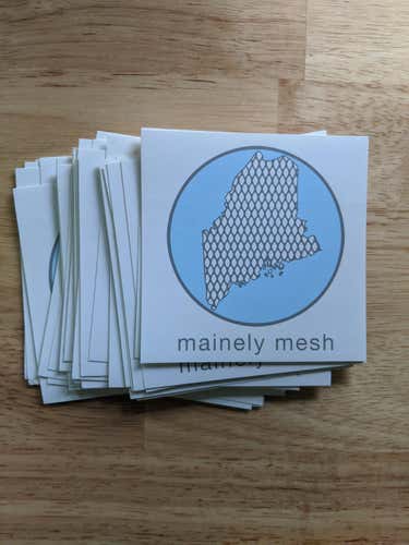 Mainely Mesh Stickers