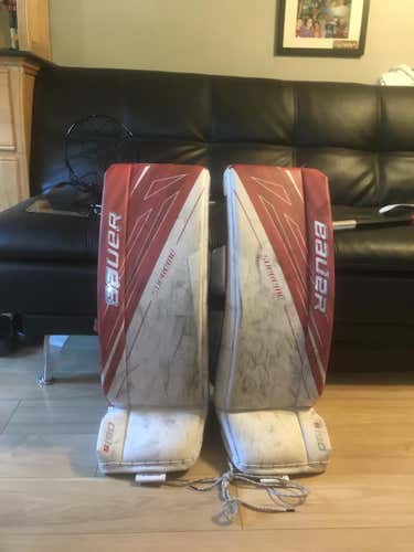 Used 31" Bauer Supreme s190 Goalie Leg Pads