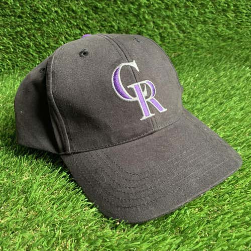 Vintage MLB Colorado Rockies Hat Adjustable Strap One Size Fits All Cap Baseball