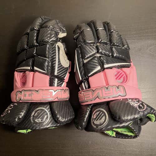 Black Used Swashbucklers Maverik M3  Lacrosse Gloves