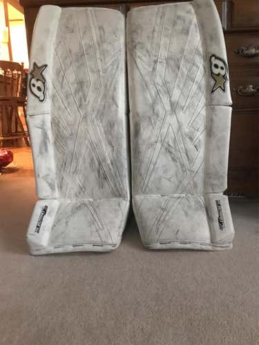 White Used 31" Brian's Subzero 7.0  Goalie Leg Pads