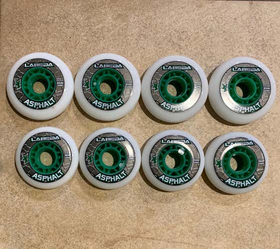 New! Set Of 8 Labeda Gripper Asphalt Outdoor Wheels 83A
