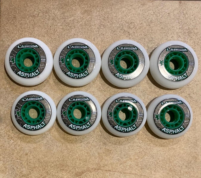 New!  Set Of 8 Labeda Gripper Asphalt Outdoor Wheels 83A