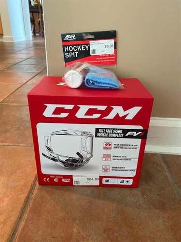Hockey Spit and CCM Full Shield Bundle *Junior*