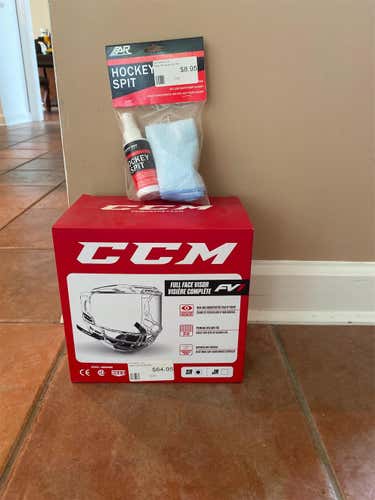 Hockey Spit and CCM Full Shield Bundle *Senior*