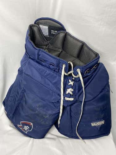 Used Blue Senior Small Vaughn Pro Hockey Goalie Pants