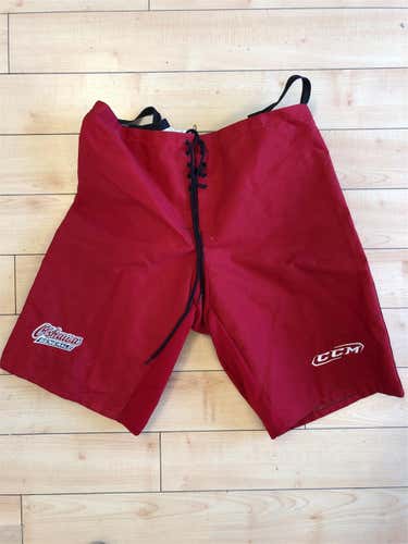 Used Senior Red CCM Pro Stock Pant Shell - OHL