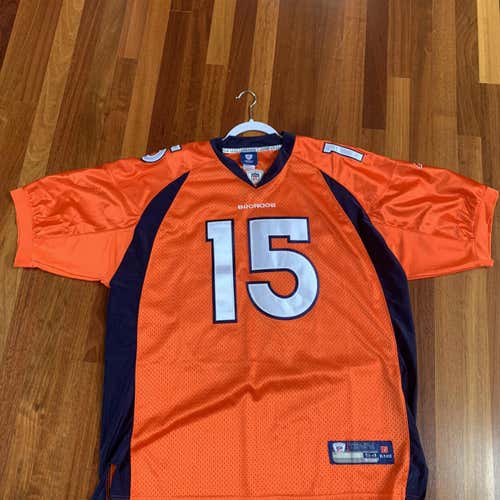 Vintage NFL Denver Broncos Tim Tebow Reebok On Field Stitched Jersey Size 54