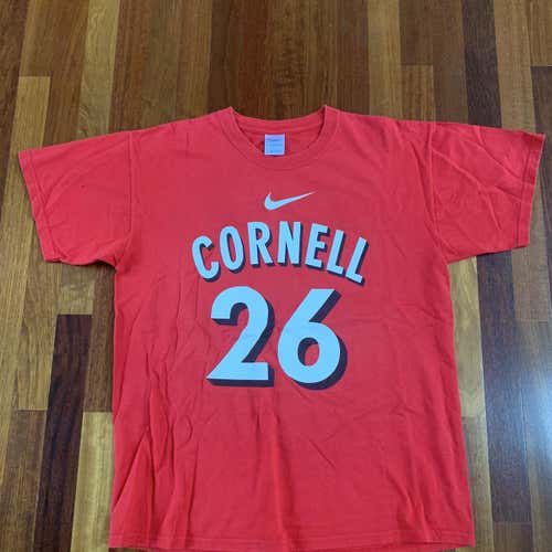 Red Cornell Lacrosse #26 T Shirt Men’s Size Large