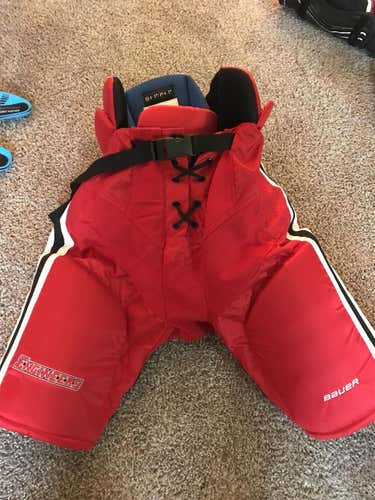 RPI Pro Stock Red New Bauer Nexus 1N Hockey Pants