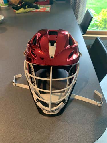 Red Used Player Cascade S Helmet