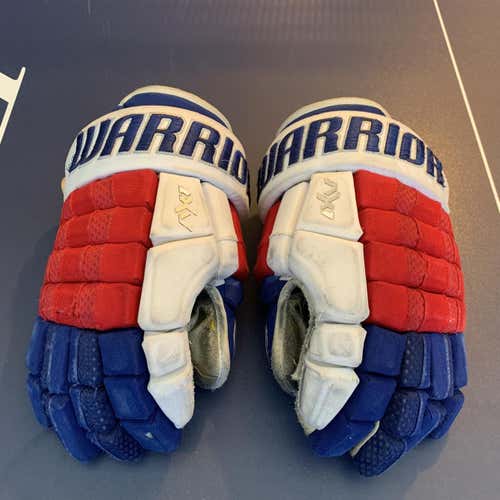 New York Rangers Pro Stock Warrior AX1 Pro Gloves