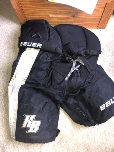 Black Used Medium Bauer Nexus Pro Stock Hockey Pants