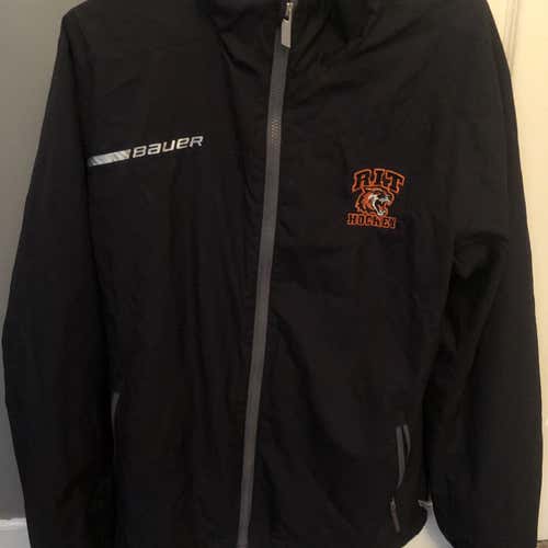 Black RIT Hockey Windbreaker Jacket