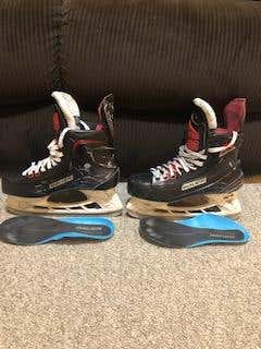 Senior Used Bauer Vapor 1X Hockey Skates D&R (Regular) Size 8