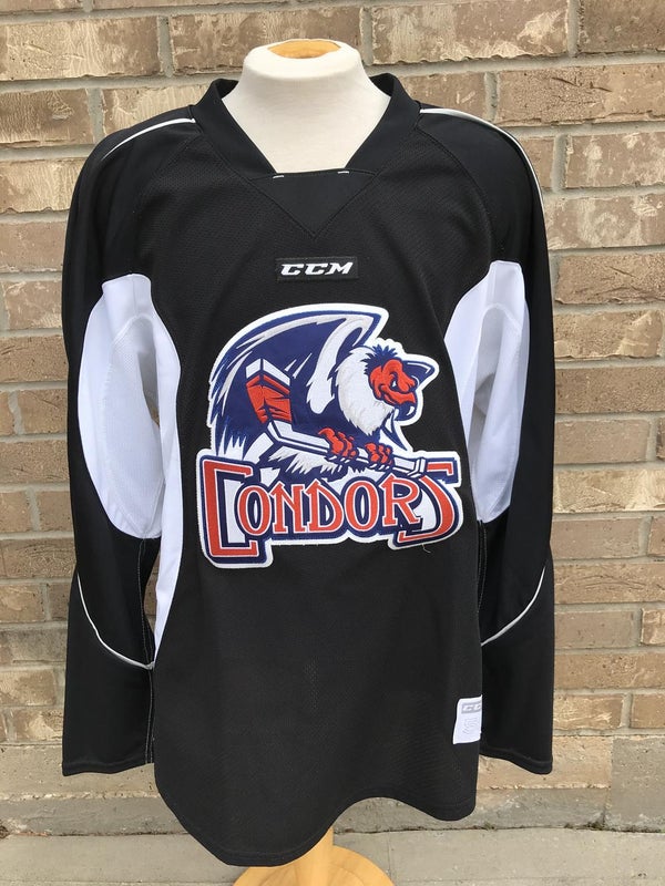 CCM Edge Custom Pro Stock Hockey Practice Jersey Thunderbirds AHL White 56  - DK's Hockey Shop