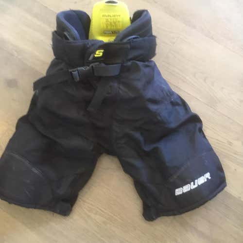 Black Used JR XL Bauer Supreme 1S Hockey Pants
