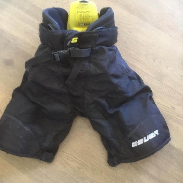 Black Used JR XL Bauer Supreme 1S Hockey Pants