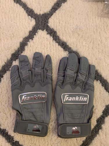 Gray New Medium Franklin CFX PRO Batting Gloves