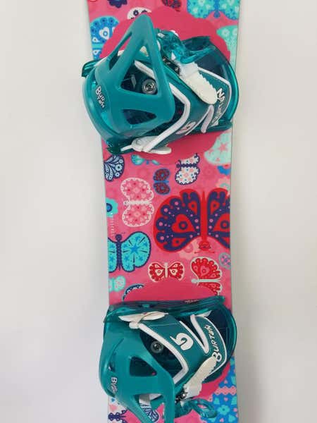 Used Burton Chicklet 100 Cm Snowboard Girls Combo | SidelineSwap