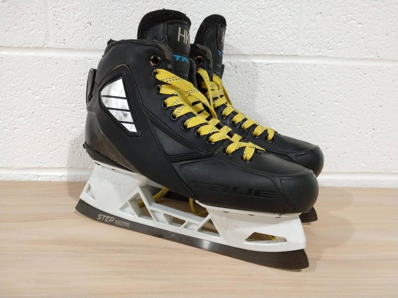 True Custom 2 Piece Goalie Skates Size 8