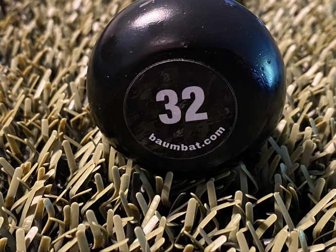 NEW BAUM BAT  32" BBCOR Certified 2020 Wood Composite (WHITE EDITION) STD KNOB