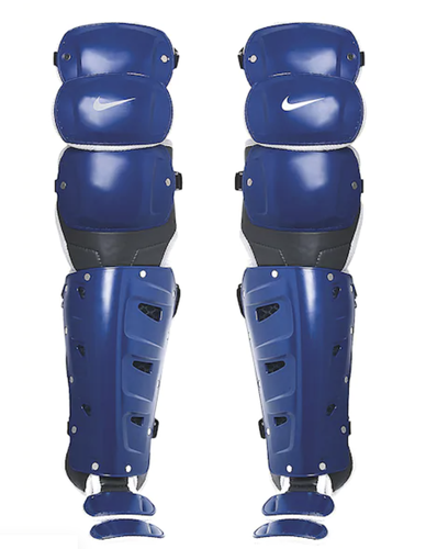 New with Tags DE3539 Nike Catcher's Leg Guard 18" Navy