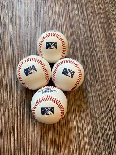 New Rawlings 4 Pack Baseballs ( MiLB )