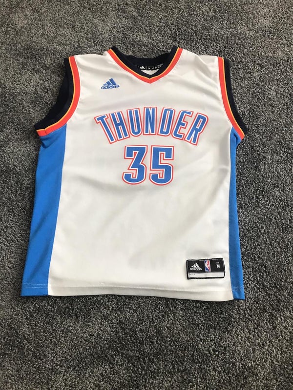 Russell Westbrook Adidas Oklahoma City Thunder Youth Home White Jersey Sz M