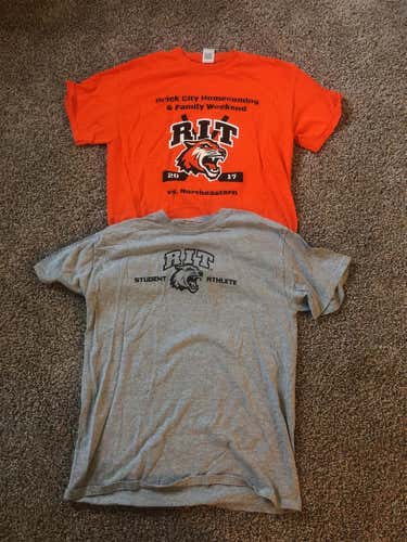 2 Medium RIT hockey Shirts