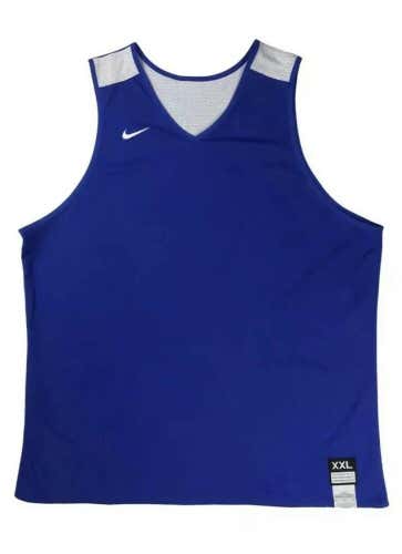 NWT Nike Elite Basketball Reversible Practice Jersey Men’s 2XL Blue White 802330