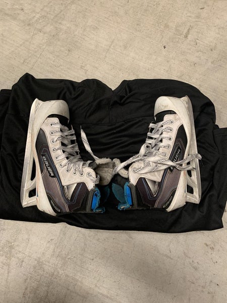 Senior Used Bauer 5000 Hockey Goalie Skates D&R (Regular) Size 8
