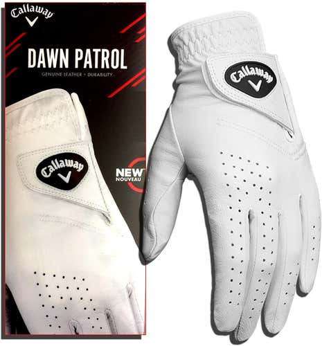 White New Men's XL Callaway Left Handed Glove