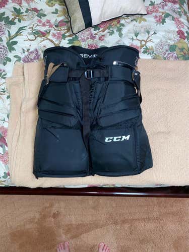 Black Used Small CCM Premier  Hockey Goalie Pants