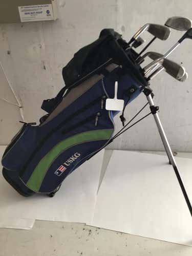 Used Us Kids 9 To 12 8 Piece Steel Regular Golf Junior Club Sets