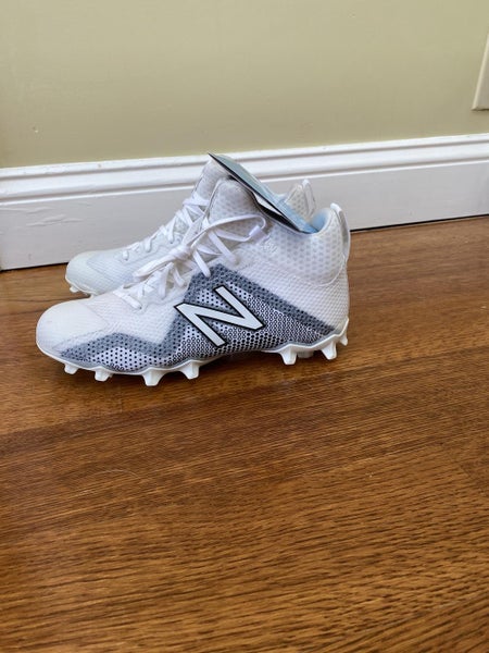 Brand New Adult 7.0 (Women's 8.0) White/Black New Balance Lax Cleats